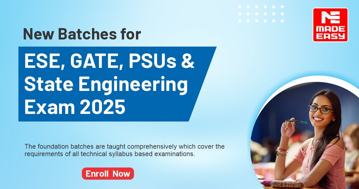 MADE EASY Classroom Courses for ESE, GATE and SES 2025