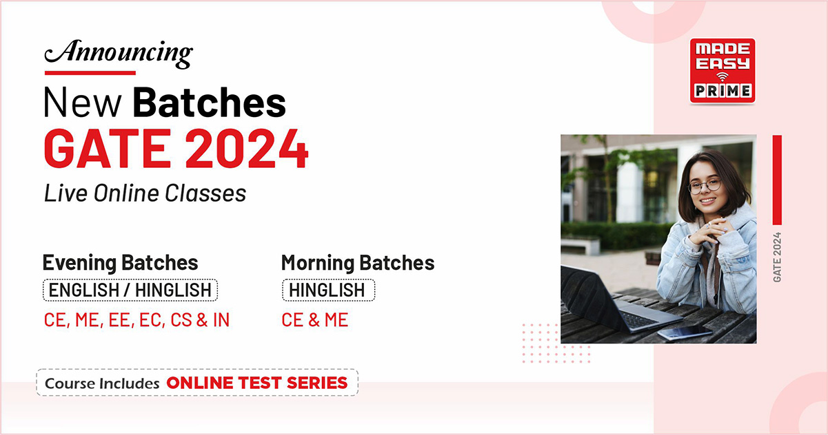 GATE 2024 Live Online Classes by MADE EASY PRIME