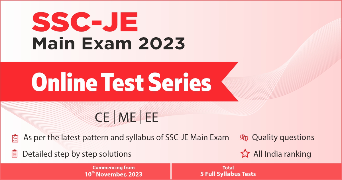 MADE EASY SSC-JE 2023 Mains Online Test Seriese