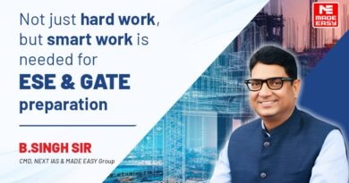 Not just hard work, but smart work is needed for ESE & GATE preparation