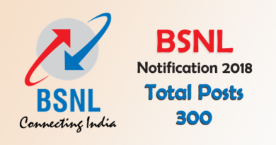 BSNL Recruitment 2018 – 300 Posts of Management Trainee