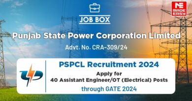 PSPCL Recruitment 2024 through GATE 2024