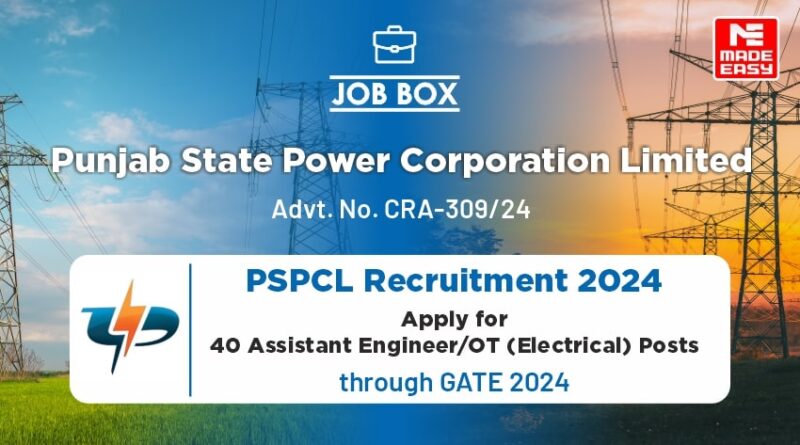 PSPCL Recruitment 2024 through GATE 2024