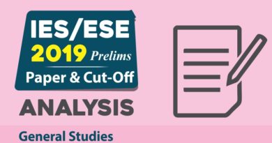UPSC ESE 2019 General Studies cutoff analysis