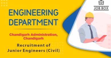 Chandigarh Administration Recruitment 2021 for Junior Civil Engineers