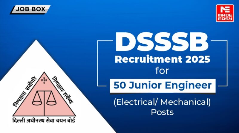 DSSSB recruitment 2025