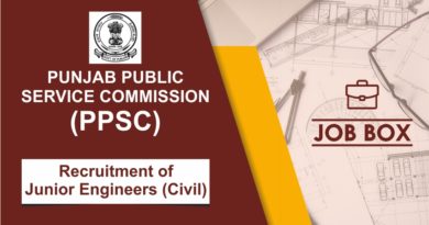 PPSC Recruitment 2021 for Junior Civil Engineers