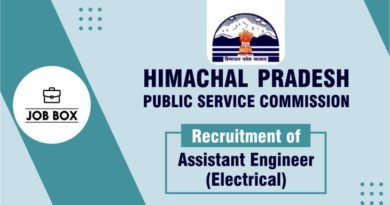 HPPSC Recruitment for Assistant Engineer (Electrical)