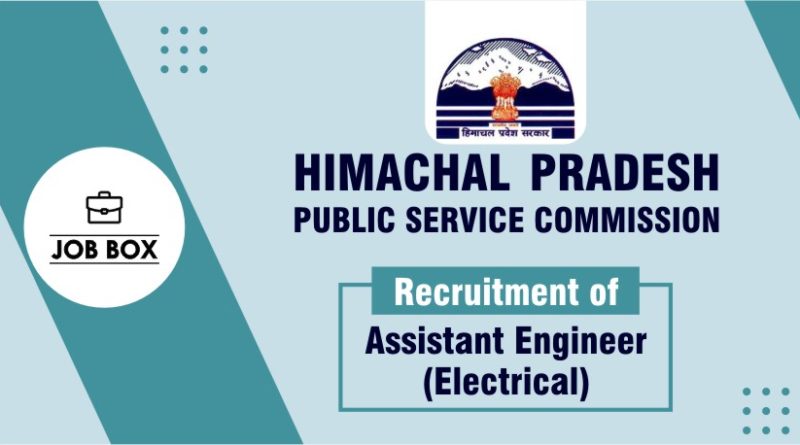 HPPSC Recruitment for Assistant Engineer (Electrical)