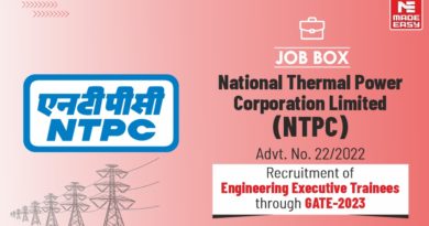 NTPC Recruitment for Engineering Executive Trainees through GATE-2023