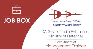 BDL Recruitment 2021 for Management Trainee