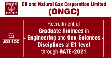 ONGC Recruitment of Graduate Trainees