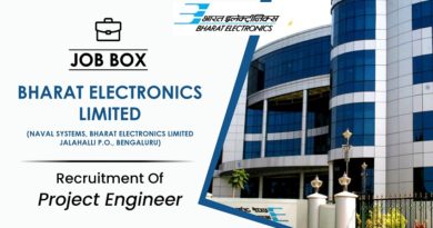 BEL Recruitment 2021-22 for Project Engineer