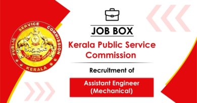 Kerala PSC Recruitment for Assistant Engineer (Mechanical)