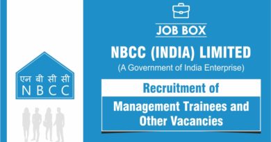 NBCC Recruitment for Management Trainee through GATE