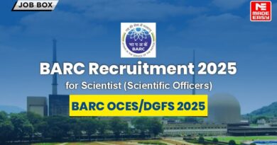 BARC Recruitment 2025 for Scientist (Scientific Officers)