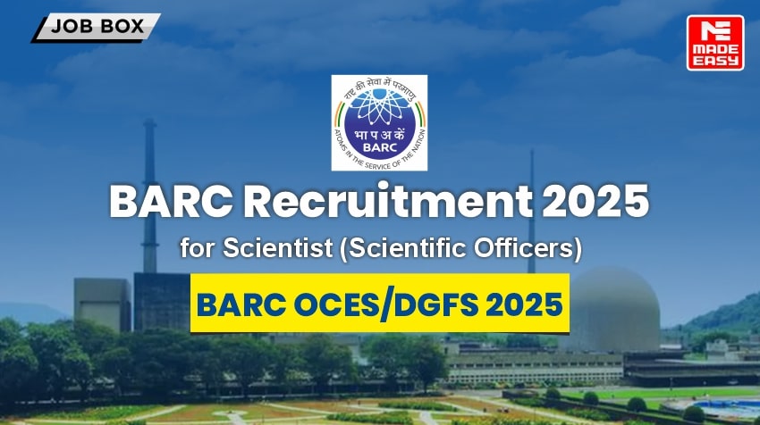 BARC Recruitment 2025 for Scientist (Scientific Officers)