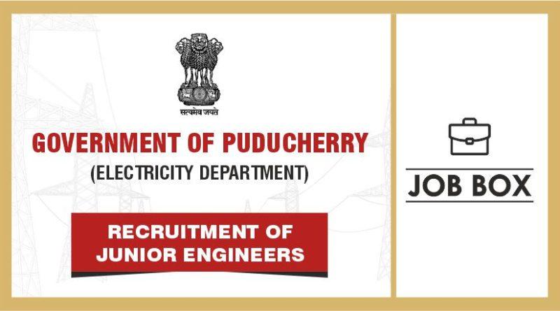 Puducherry Recruitment for Junior Engineers