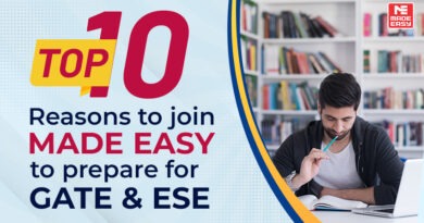 Top 10 reasons to join MADE EASY to prepare for GATE and ESE