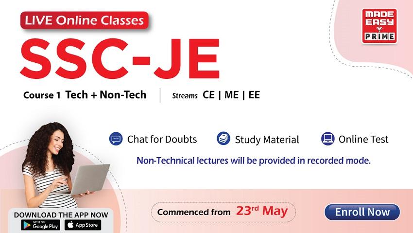 SSC JE Online Live Course