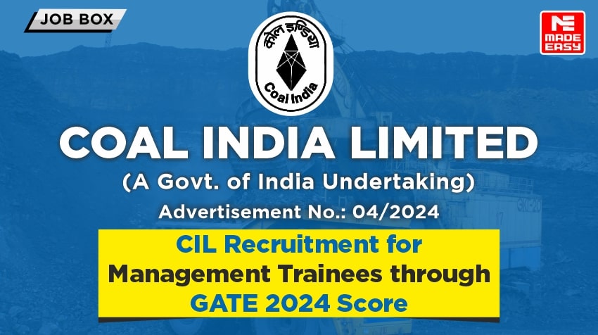 Rough: CIL Recruitment for Management Trainees through GATE 2024 Score