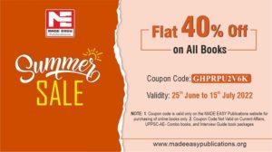 summer sale flat 40 off on all books