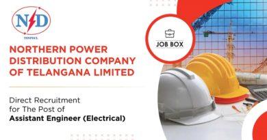 TSNPDCL Recruitment for Assistant Engineer (Electrical)