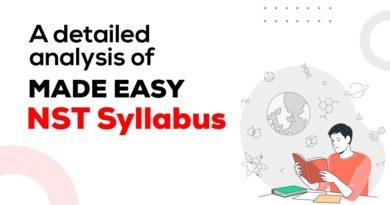 A detailed analysis of MADE EASY NST Syllabus