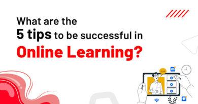 What are the 5 tips to be successful in online learning?