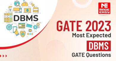 Most Expected DBMS GATE Questions