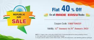 Flat 40% Off on All MADE EASY Books