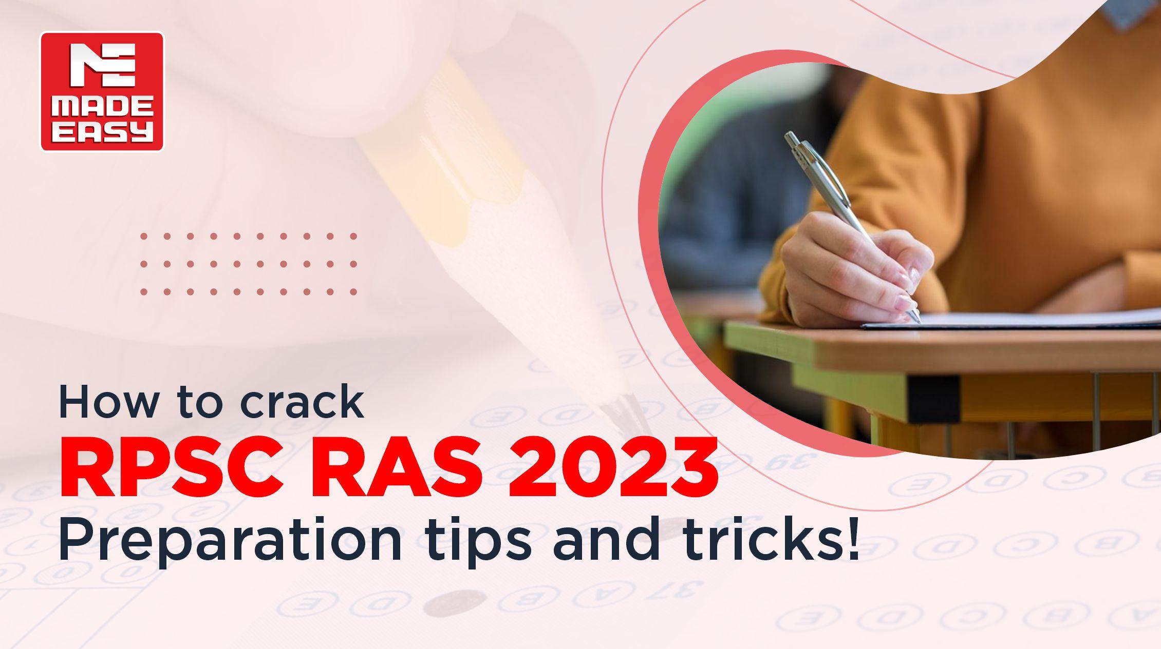 Success in RPSC RAS 2024 Preparation Tips & Tricks