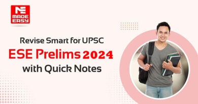 Revise Smart for UPSC ESE Prelims 2024 with Quick Notes
