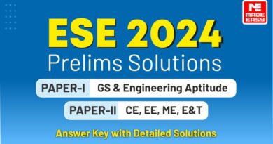 UPSC ESE Prelims 2024 Answer Key and Solutions