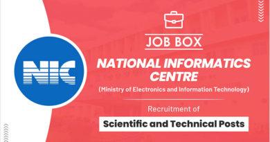 NIC Recruitment 2023 for Scientific and Technical Posts, Apply Now