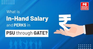 In-Hand Salary and perks in PSU salary through GATE