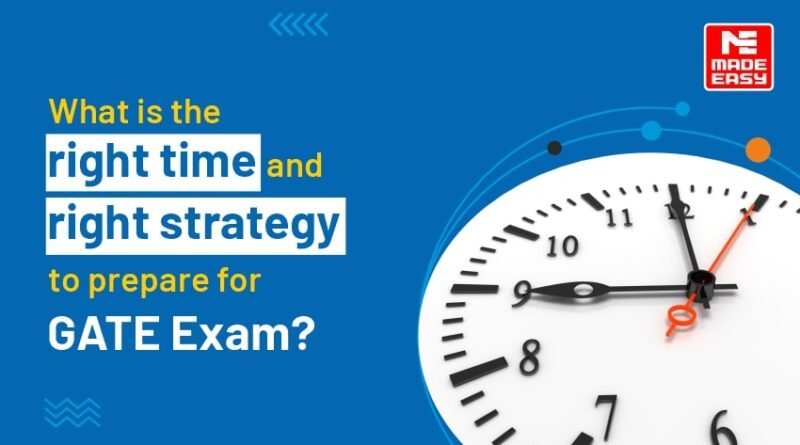 What is the right time and right strategy to prepare for GATE Exam?