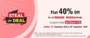 Steal the Deal: Flat 40% Off on all MADE EASY Books