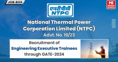 NTPC Recruitment of Engineering Executive Trainees through GATE-2024