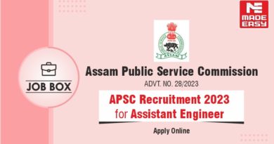 APSC Recruitment 2023 for Assistant Engineer
