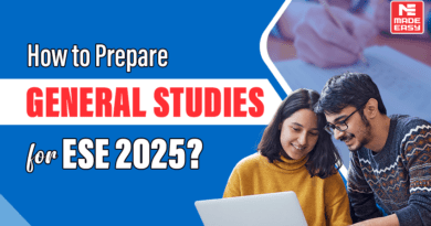 The Engineering Services Examination, ESE, has always been an in-demand exam among the engineering graduates. And with the recent announcement of Indian Railway Management Services coming back through ESE 2025, there has been a buzz among the aspiring engineers. The UPSC ESE 2025 notification has been released, and approximately 232 vacancies are to be filled through the UPSC ESE 2025. In addition, there are approximately 225 vacancies that will be filled in the IRMS through ESE 2025. Therefore, a total of 457 vacancies are to be filled through the ESE 2025. It's a golden opportunity for aspiring engineers to secure highly desired & prominent positions within various government departments and organizations. ESE 2025 will be conducted in three stages: prelims, mains, and an interview. The prelims exam will be conducted in two segments: 1. General Studies and Engineering Aptitude and 2. Respective engineering stream (Technical stream). The first section that comprises General Studies for ESE is 200 marks, which indicates that it has an important role in the ESE. The total duration of this section is 2 hours. The second section is 300 marks, and candidates get 3 hours duration for this section. Therefore, if you are an ESE aspirant, you must dedicate a significant amount of time to the preparation of the General Studies subject. The blog will uncover simple and effective preparation strategies for general studies for ESE 2025. Preparation strategy for General Studies for ESE: ESE aspirants can score significantly high with the proper and timely preparation of General Studies for ESE. Here are the expert ways to prepare for the ESE General Studies to score the maximum possible marks in the exam. ● Choose the best resources: ESE is a challenging exam to crack with the best results. Therefore, ESE aspirants must choose the best resources to prepare for this exam for the right guidance and to avoid unnecessary time wastage. You must select a few reference books before getting started with your exam preparation journey. Along with this, you must also emphasize finalizing and enrolling in a trustworthy course to avoid getting distracted during your exam preparation journey. You can choose General Studies and Engineering Aptitude books for ESE 2025, catering to only General Studies subjects based on your entrance exam preparation schedule. ● Understand the subject well: General Studies is a subject that requires proper planning and preparation to score the best marks in the respective subject. Before commencing with the full-fledged exam preparation, you must understand the basic pattern of the subject to ensure that you do not face any hassles while preparing for this subject in the study sessions. The General Studies subject is present with Engineering Aptitude in the ESE Prelims, and each topic’s weightage in the ESE ranges from 5% to 15%. ● Get started early: ESE General Studies is an important subject that requires keen focus and revision from time to time. Therefore, start early and go ahead with your preparation to secure the best possible marks in the examination. To get started early, you must get rid of procrastination and aim to achieve consistency in your exam preparation for General Studies for ESE. If you are in college, then you will have ample time to prepare for the same. If you are currently working, you must understand and dedicate a significant period for the General Studies subject preparation. ● Prepare a study schedule: General Studies and Engineering Aptitude form one paper together in the ESE Prelims. Therefore, you must prioritize your General Studies exam preparation with the other segment of this paper with a study schedule that is flexible to some extent. You must understand that the ESE Prelims is the first phase of this competitive exam. Therefore, you must prepare your best to perform well in this paper and score the best possible marks in the prelims examination. You must create different slots for semi-technical and non-technical subjects. ESE aspirants must prioritize understanding concepts and analytical skills for semi-technical subjects. On the other hand, ESE aspirants must memorize certain facts and figures specified in the respective topics of the non-technical subjects. ● Find a mentor: ESE online coaching is beneficial for aspirants, but it is also important to have a mentor if you are serious enough to crack this competitive exam with appreciating marks. Therefore, you must choose the ideal live online course that caters to effective exam preparation for the ESE. The quality online courses offer the best guidance to aspirants in the form of experienced ESE faculty. ● Conduct revision sessions: Revision is the key to success in any competitive exam. Therefore, you must prioritize revision sessions from time to time. The live online courses dedicated to General Studies for ESE ensure that the ESE aspirants perform timely revision throughout the ESE preparation journey. You can align your exam preparation schedule with routine revision sessions to prepare for this national-level examination. ● Use technology: With the rise in advanced technology, especially the ones related to smartphones and portable devices, government exam aspirants have the facility to utilize the technology for their competitive exam preparation. General Studies for ESE requires decent efforts and revision. Therefore, it might be difficult for you to stay on track without utilizing the internet-based resources available around you. You can refer to the study applications that offer quick access to the study material for ESE General Studies preparation and routine revision. ● Build self-confidence: Every competitive exam preparation journey tests the patience and self-confidence level of the exam aspirants. Therefore, you must build self-confidence and ensure that you deal with obstacles and challenges in the best possible manner. One of the effective ways to build self-confidence is consistent practice. The more you practice reading and attempting questions, you will observe a significant boost in your confidence levels. A combination of timely and consistent studying of the subjects, revision, and routine practice of the questions is the key to a boost in the self-confidence levels of the ESE aspirants. Now that you have found the expert ways to prepare for the General Studies for ESE, it is important to choose the best guidance that will help you receive guidance for this crucial subject in ESE. If you are tired of brainstorming and researching regarding the best courses for ESE General Studies, here is the MADE EASY Prime course created for ESE aspirants – MADE EASY Live/Online General Studies Course for ESE 2025. Course features: ● Exam-oriented teaching ● Availability of systematic subject sequence ● Best teaching pedagogy that gives an experience like that of a classroom teaching ● Students can watch lectures in the recorded mode. Along with the best ESE Online Coaching, you must also choose to study from the best books created and recommended by the subject experts conducting GS classes for years now. One of those General Studies Books is MADE EASY General Studies 2025 for UPSC, SSC, and PSUs. Also, if you are looking for a list of useful General Studies and Engineering Aptitude book for ESE 2025. Therefore, it is essential to refer to these books for effective General Studies preparation for the ESE. Frequently Asked Questions Here are the answers to the most common queries associated with the ESE: 1. What are the stages of the ESE Prelims? Ans. The ESE Prelims includes two stages: General Studies and Engineering Aptitude with the respective engineering stream’s technical paper. 2. When will UPSC conduct ESE Prelims and Mains in 2025? Ans. The Union Public Service Commission (UPSC) will conduct the ESE Prelims on 8th June 2025 and ESE Mains on 10th August 2025, respectively. 3. Can candidates use calculators in the ESE? Ans. Candidates cannot use calculators for the ESE Prelims but they can use calculators in the ESE Mains. 4. What is the eligibility criterion for ESE? Ans. ESE candidates must hold an engineering degree from a recognized university or institution. Final year students can also apply for the exam. 5. What are the disciplines eligible for ESE? Ans. The ESE is conducted for four engineering disciplines: ● Civil Engineering ● Mechanical Engineering ● Electrical Engineering ● Electronics and Telecommunication Engineering 6. Is IRMS recruitment through ESE exclusive for railway roles? Ans. Yes, recruitment of officers in Indian Railways Management Services through ESE exclusive for Indian railways. 7. Can candidates apply for both ESE and GATE simultaneously? Ans. Yes, candidates can apply for both ESE and GATE simultaneously. Yet the preparation will be different as both the exams have different exam patterns and requirements. 8. Which is tougher – the ESE or the GATE exams? Ans. In terms of the difficulty of competitive exams such as ESE or GATE exams, the ESE is tougher than the GATE exam. This is because the ESE comprises most of the GATE syllabus, which makes the former competitive exam’s preparation more difficult than the later one. 9. What is the mode of ESE? Ans. UPSC conducts ESE in the offline mode. 10. What types of questions are included in the GS paper for ESE? Ans. General Studies for ESE Prelims paper mainly comprise questions that aim to check the concepts of the respective candidate in that particular competitive exam. 11. What are the prime topics included in the syllabus of General Studies and Engineering Aptitude subject/paper of the ESE? Ans. The syllabus of the ESE General Studies and Engineering Aptitude includes the following topics: ● Current issues of national and international importance relating to social, economic, and industrial development. ● Engineering Aptitude covering logical reasoning and analytical reasoning ● Engineering Mathematics and Numerical Analysis ● General Principles of Design, Drawing, and Importance of Safety ● Standards and Quality practices in production, construction, maintenance, and services ● Basics of Energy and Environment: Conservation, environmental pollution, and degradation, Climate change, Environmental impact assessment ● Basics of Project Management ● Basics of Material Science and Engineering ● Information and Communication Technologies (ICT) based tools and their applications in Engineering include technology, e-governance, and technology-based education. ● Ethics and values in the engineering profession. Thus, these are the crucial aspects associated with the IES General Studies and each ESE aspirant must prioritize learning the subjects from scratch based on their study schedule. Hope this blog provides useful information regarding the preparation for General Studies for ESE. All the best for your ESE 2025 prep!