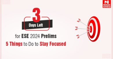 3 Days Left for ESE 2024 Prelims