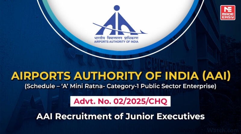 AAI Junior Executive Recruitment 2025