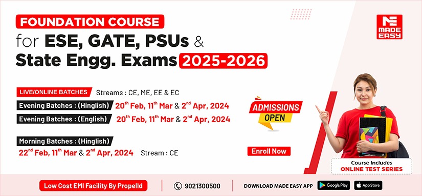 ESE + GATE 2025-26 Live Online Classes
