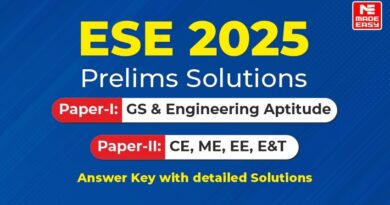 UPSC ESE Prelims 2025 Answer Key and Solutions