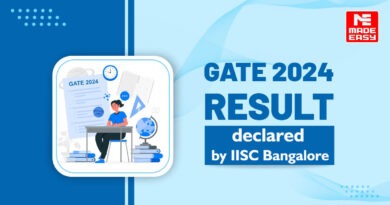 GATE 2024 Result declared by IISC Bangalore