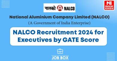 NALCO Recruitment 2024 through GATE Score