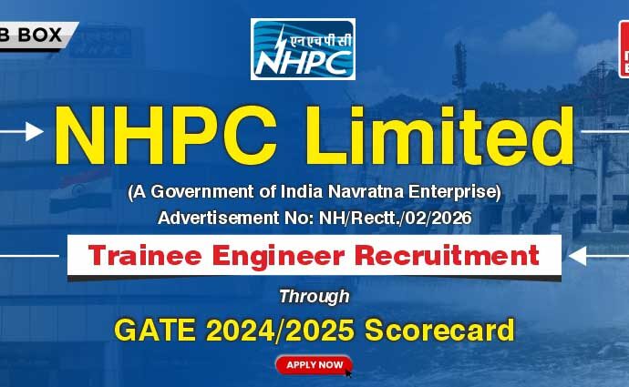 NHPC Recruitment for Trainee Engineer/ Officers through GATE Score