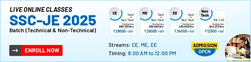 SSC JE 2024 Live Online Course