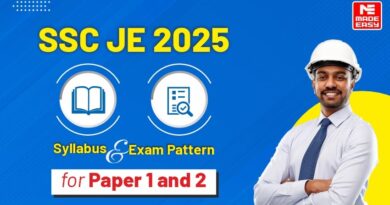 SSC JE 2025 Syllabus and Exam Pattern for Paper 1 and 2